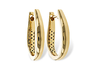 E283-88168: GOLD EARRINGS (17MM)