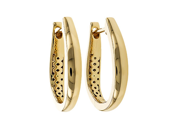 E283-88168: GOLD EARRINGS (17MM)