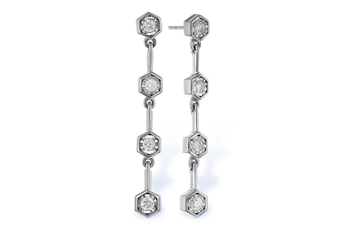 E283-89050: EARRINGS .25 TW