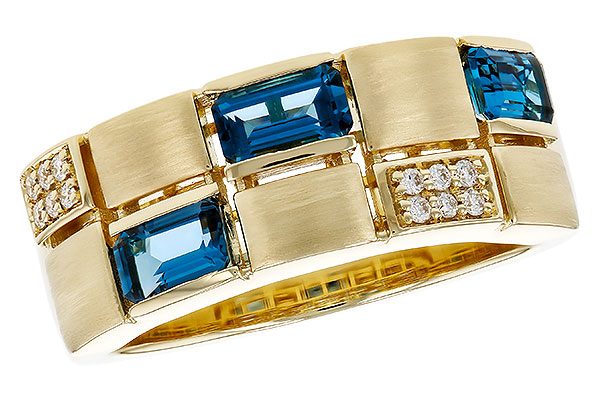 E283-89068: LDS RG .94 LONDON BLUE TOPAZ 1.00 TGW