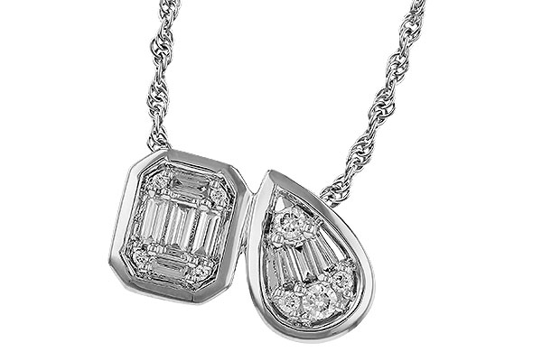 E283-89968: NECKLACE .17 BAG .25 TW