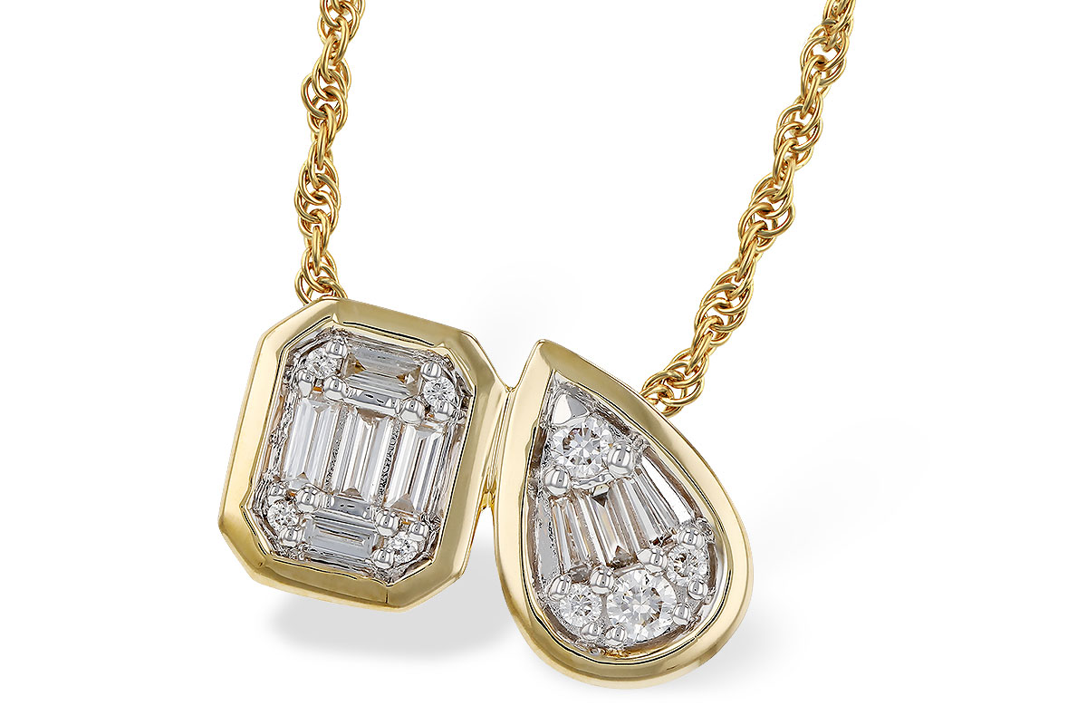 E283-89968: NECKLACE .17 BAG .25 TW