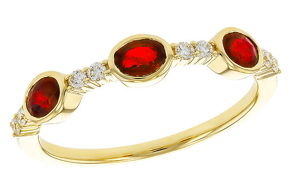 E283-90823: LDS WED RG .66 TW RUBY .78 TGW