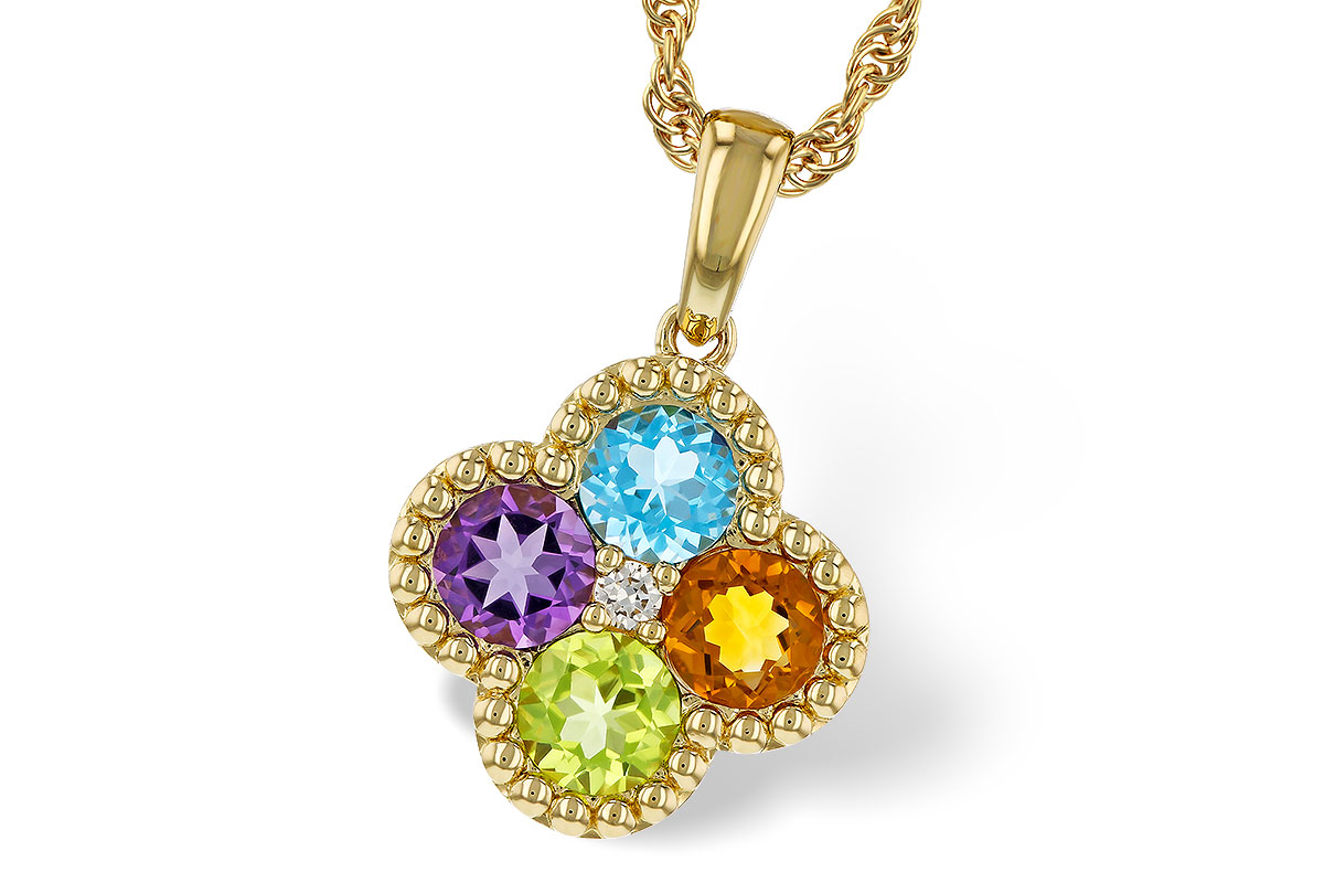 E283-90868: NECKLACE 1.26 SEMI-PREC (AMY,BT,CIT,PER) 1.29 TGW