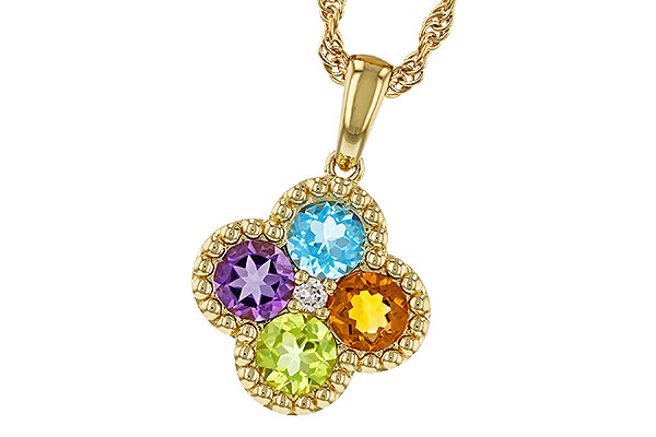E283-90868: NECKLACE 1.26 SEMI-PREC (AMY,BT,CIT,PER) 1.29 TGW