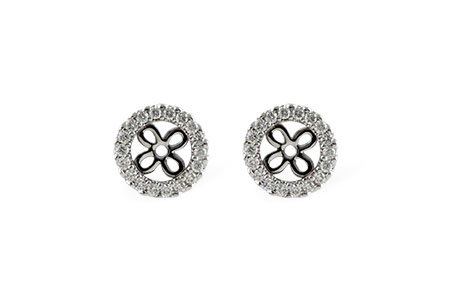 F196-59014: EARRING JACKETS .24 TW (FOR 0.75-1.00 CT TW STUDS)