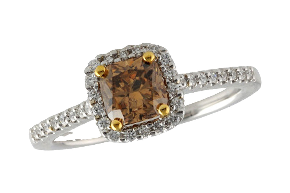 F196-61759: LDS DIA RG .93 BROWN DIA 1.09 TW