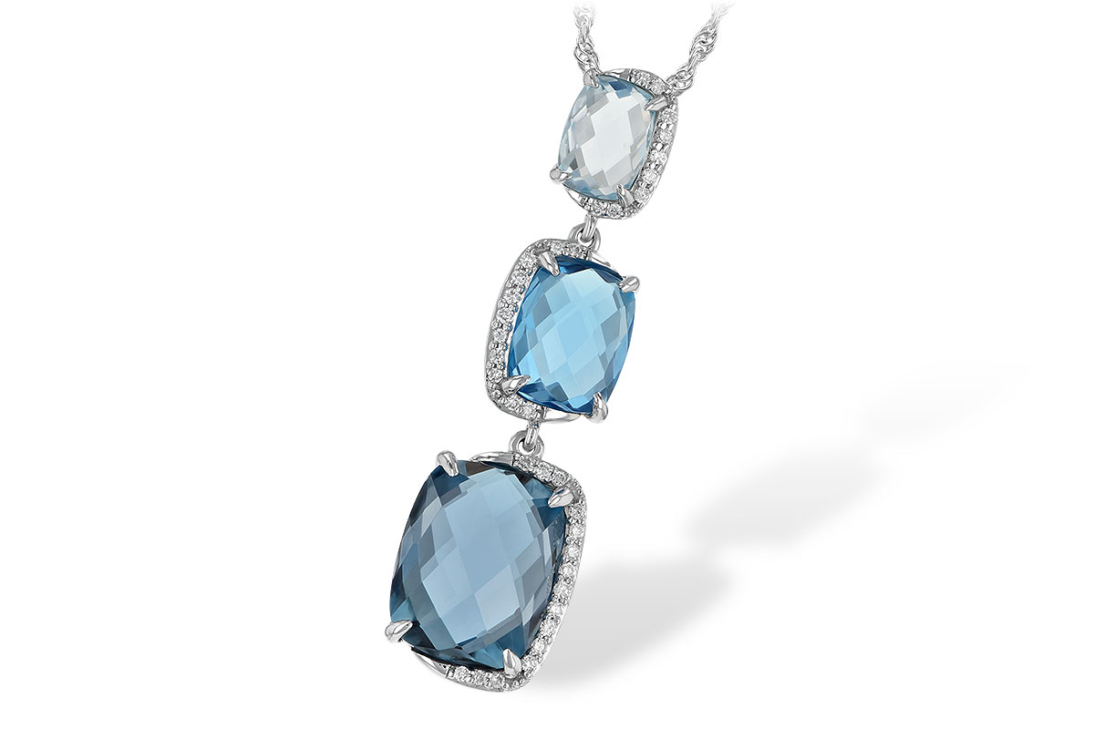 F197-52695: NECK 8.71 BLUE TOPAZ 8.89 TGW