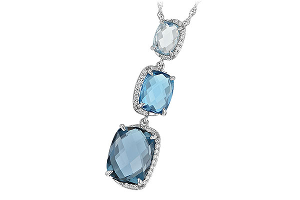 F197-52695: NECK 8.71 BLUE TOPAZ 8.89 TGW