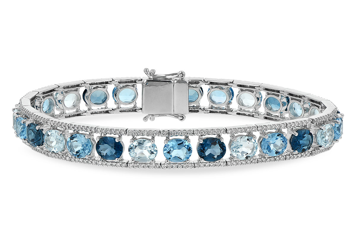 F198-39014: BRACELET 16.54 BLUE TOPAZ 17.78 TGW