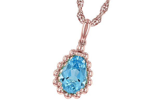 F198-40895: NECKLACE 1.55 CT BLUE TOPAZ