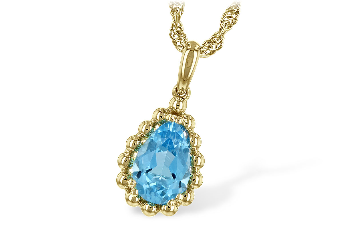 F198-40895: NECKLACE 1.55 CT BLUE TOPAZ