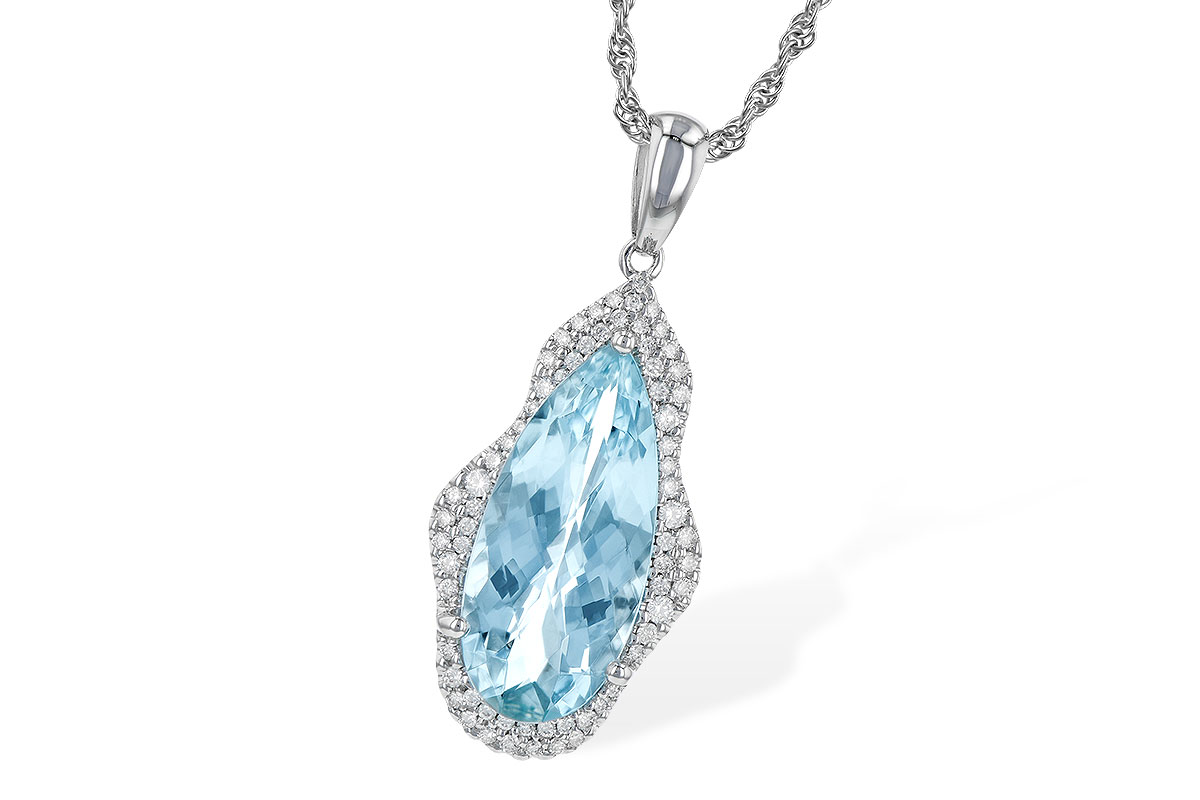 F199-33577: NECK 3.97 AQUAMARINE 4.20 TGW