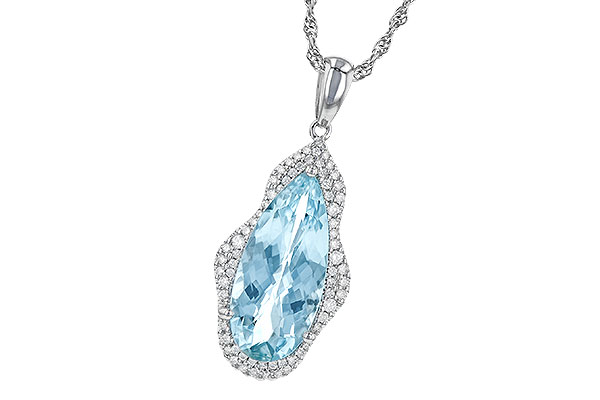 F199-33577: NECK 3.97 AQUAMARINE 4.20 TGW