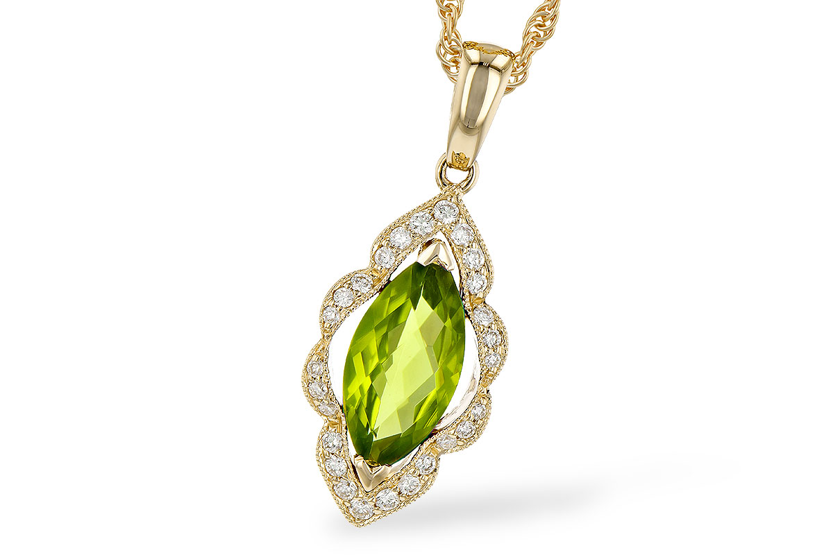 F199-33614: NECK .94 PERIDOT 1.05 TGW