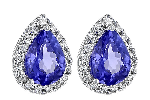 F199-33623: EARR 1.15 TW TANZANITE 1.32 TGW