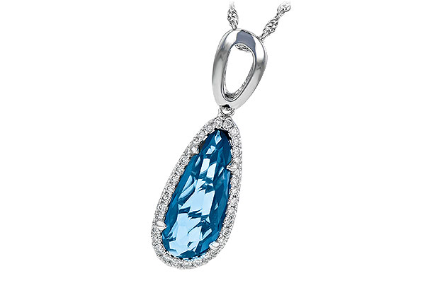 F199-35368: NECK 3.31 LONDON BLUE TOPAZ 3.50 TGW