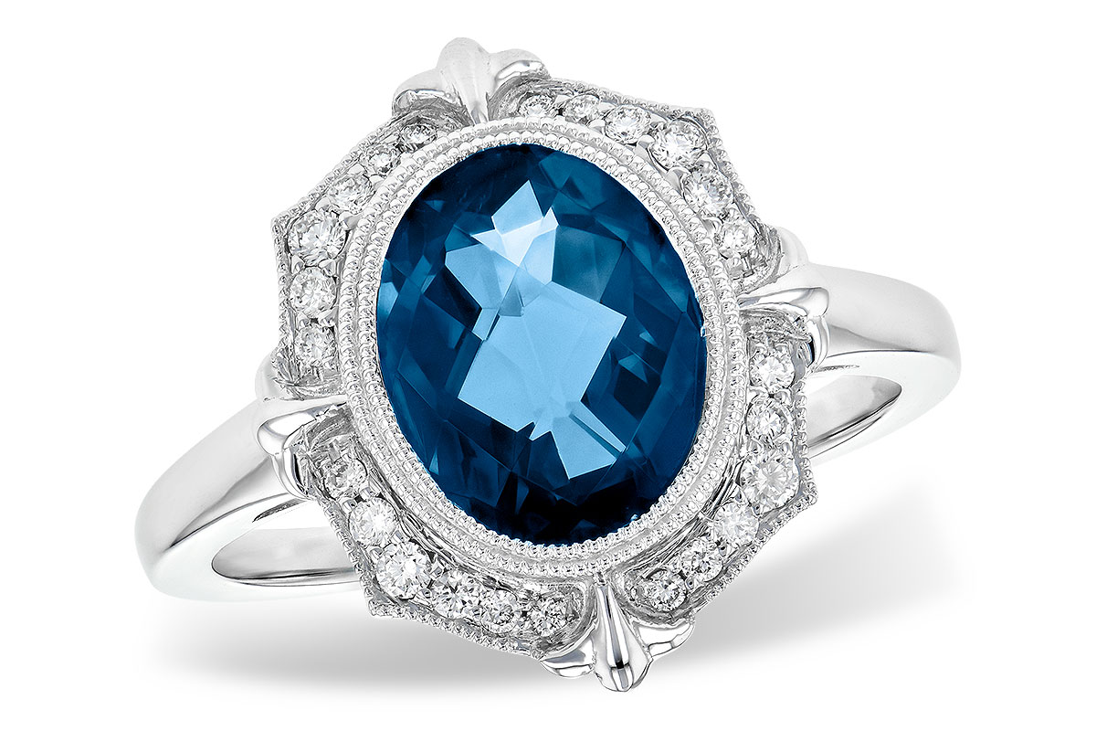 F199-35377: LDS RG 3.00 LONDON BLUE TOPAZ 3.16 TGW