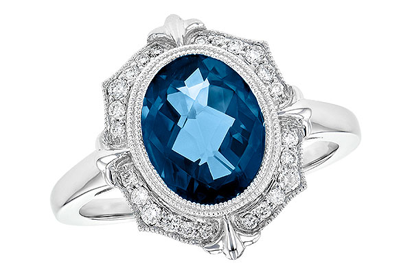 F199-35377: LDS RG 3.00 LONDON BLUE TOPAZ 3.16 TGW