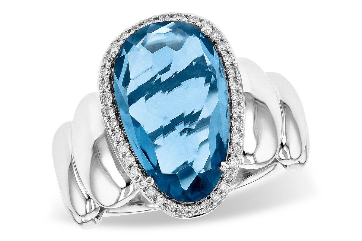 F199-35414: LDS RG 6.30 LONDON BLUE TOPAZ 6.47 TGW