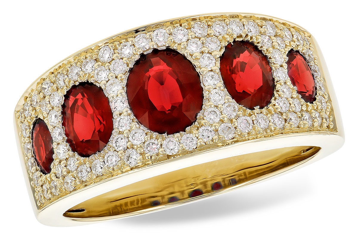 F282-04477: LDS WED RG 1.60 TW RUBY 2.00 TGW
