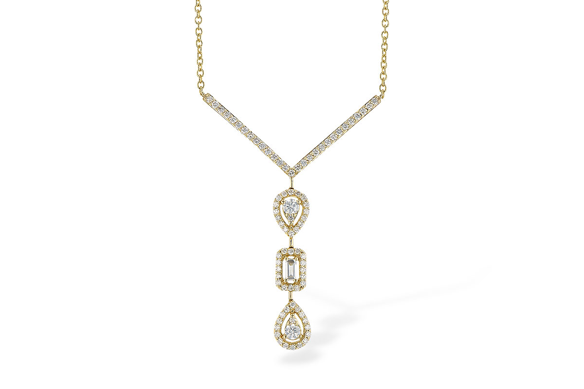 F282-04486: NECK .04 BAGUETTE .50 TW (18")