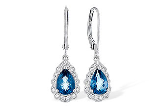 F282-08177: EARR 1.48 TW LONDON BLUE TOPAZ 1.63 TGW