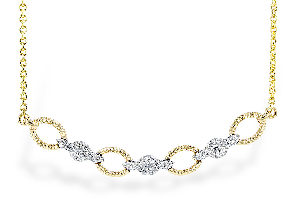 F282-94477: NECKLACE .25 TW (18")