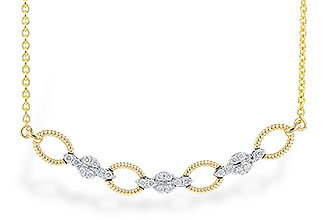 F282-94477: NECKLACE .25 TW (18")