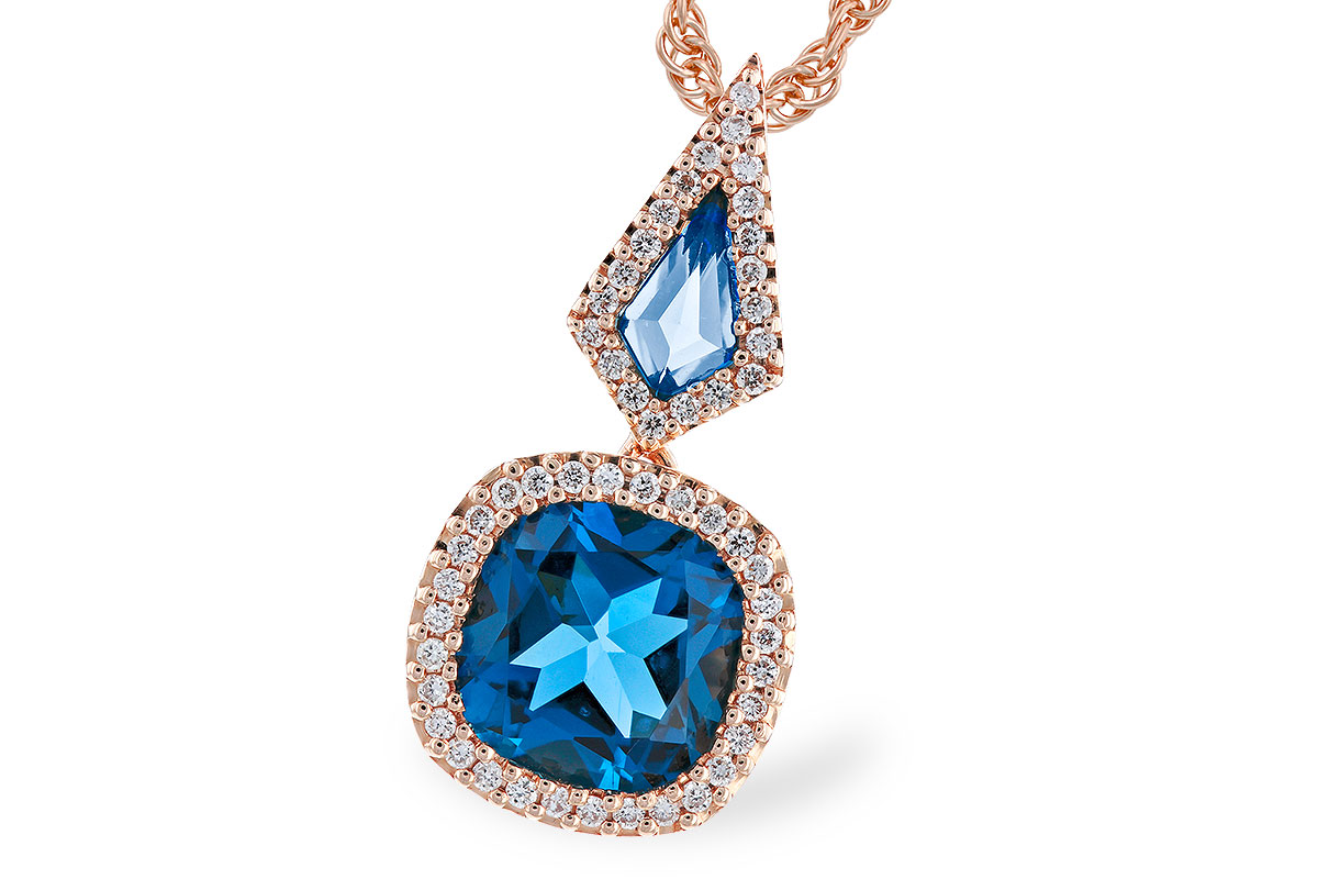 F282-95377: NECK 2.24 TW LONDON BLUE TOPAZ 2.40 TGW