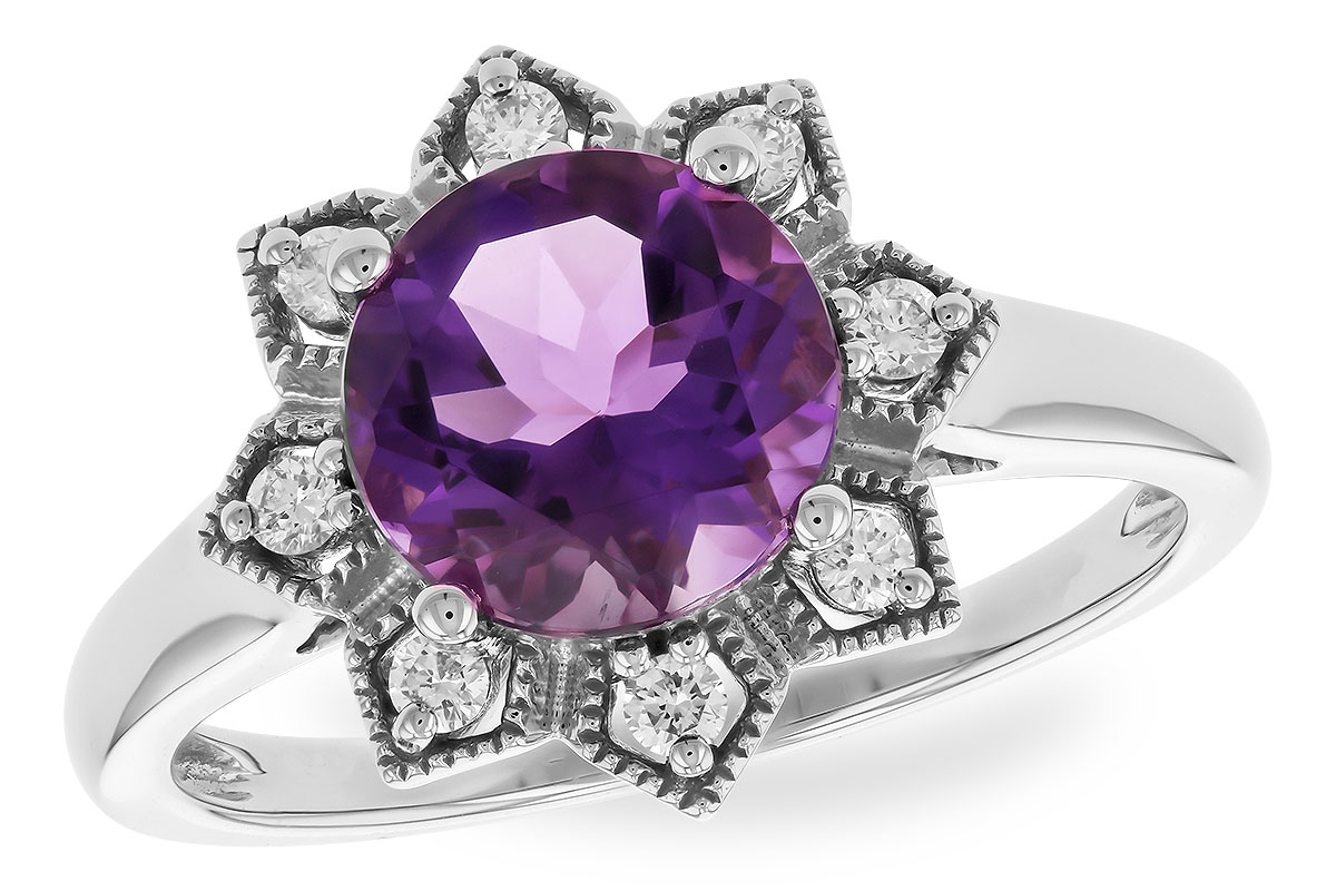 F282-96359: LDS RG 1.70 AMETHYST 1.84 TGW (8MM RD)