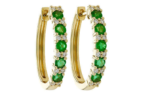 F282-99068: EARR .72 EMERALD .90 TGW
