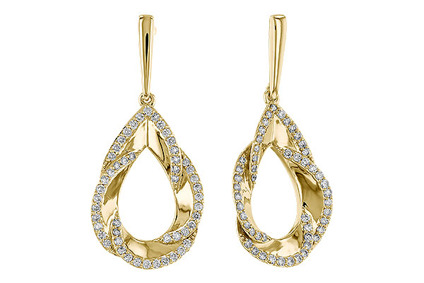 F283-84532: EARRINGS .50 TW