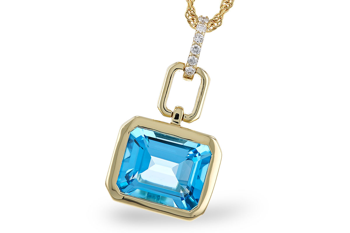 F283-86359: NECKLACE 3.26 BLUE TOPAZ 3.30 TGW (10x8MM BT)