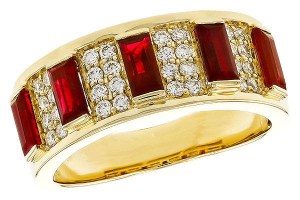 F283-87268: LDS WED RG 1.40 TW RUBY 1.69 TGW
