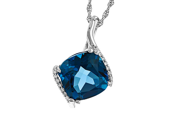 F283-89059: NECK 4.42 LONDON BLUE TOPAZ 4.50 TGW (10MM LBT)