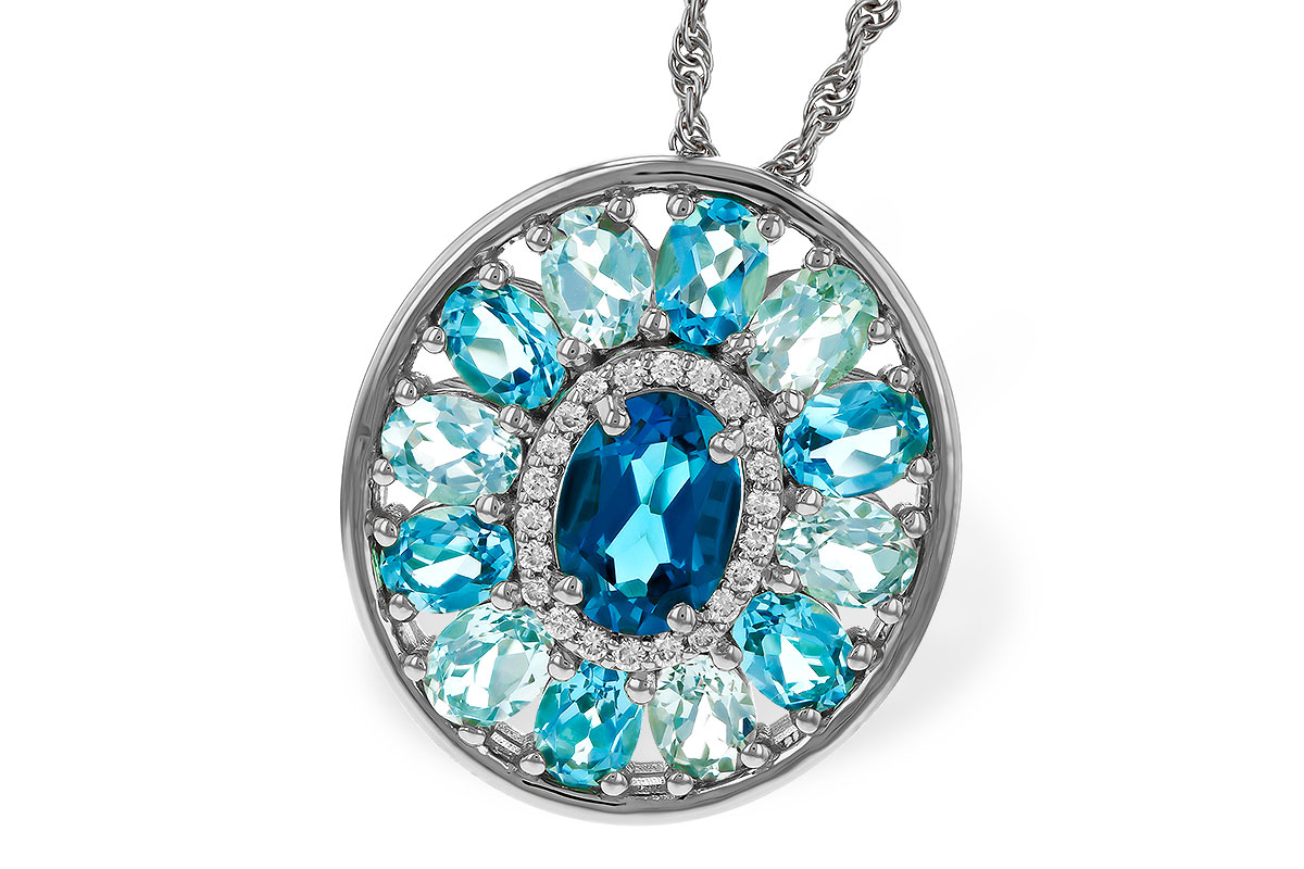 F283-89068: NECK 3.02 TW BLUE TOPAZ 3.10 TGW (7x5MM LBT CTR)