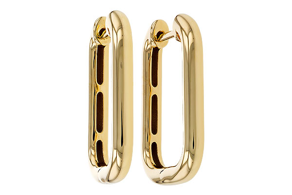 F283-89086: GOLD EARRINGS (23MM)