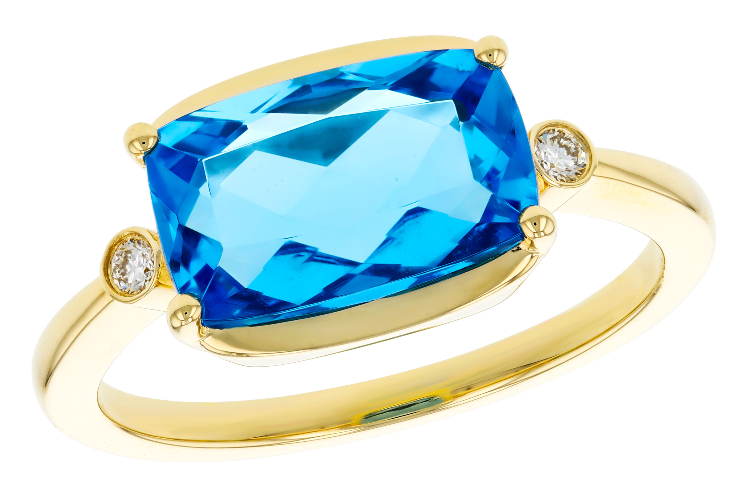 F284-75377: LDS RG 2.88 BLUE TOPAZ 2.92 TGW (11x7MM BT)