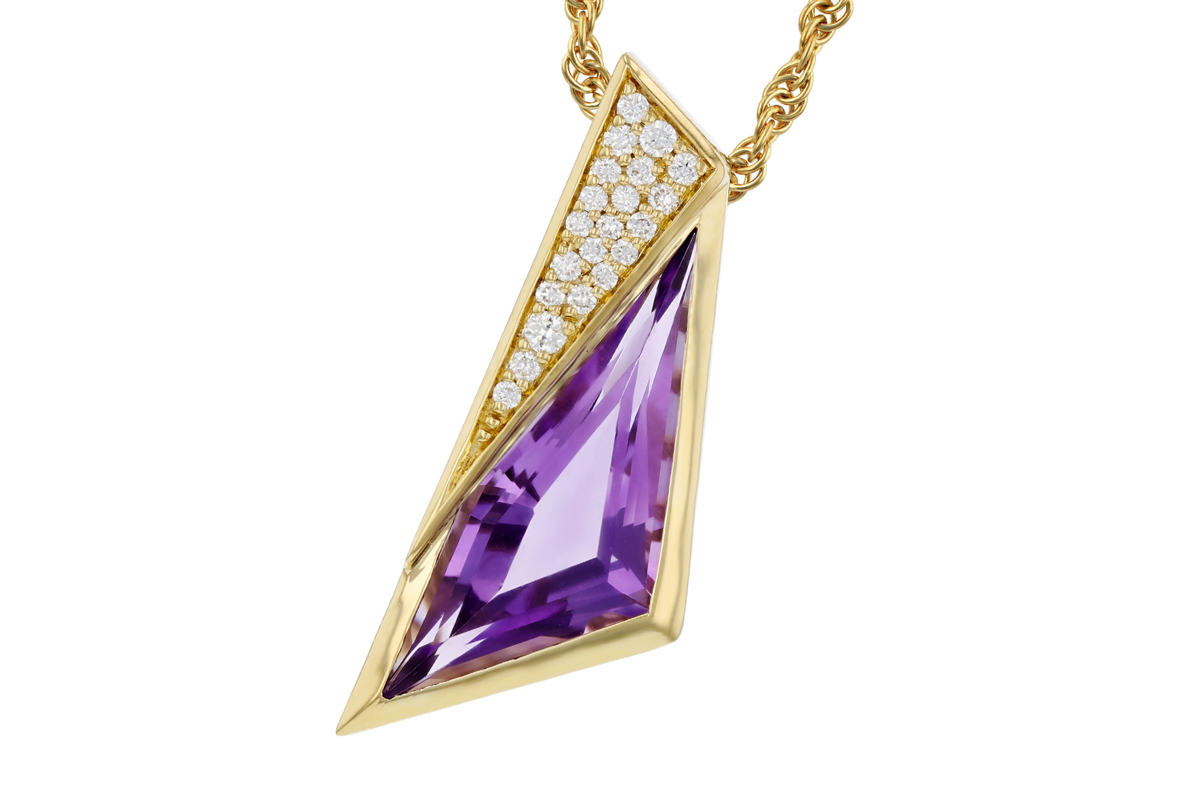 F284-75423: NECKLACE 2.24 AMETHYST 2.33 TGW
