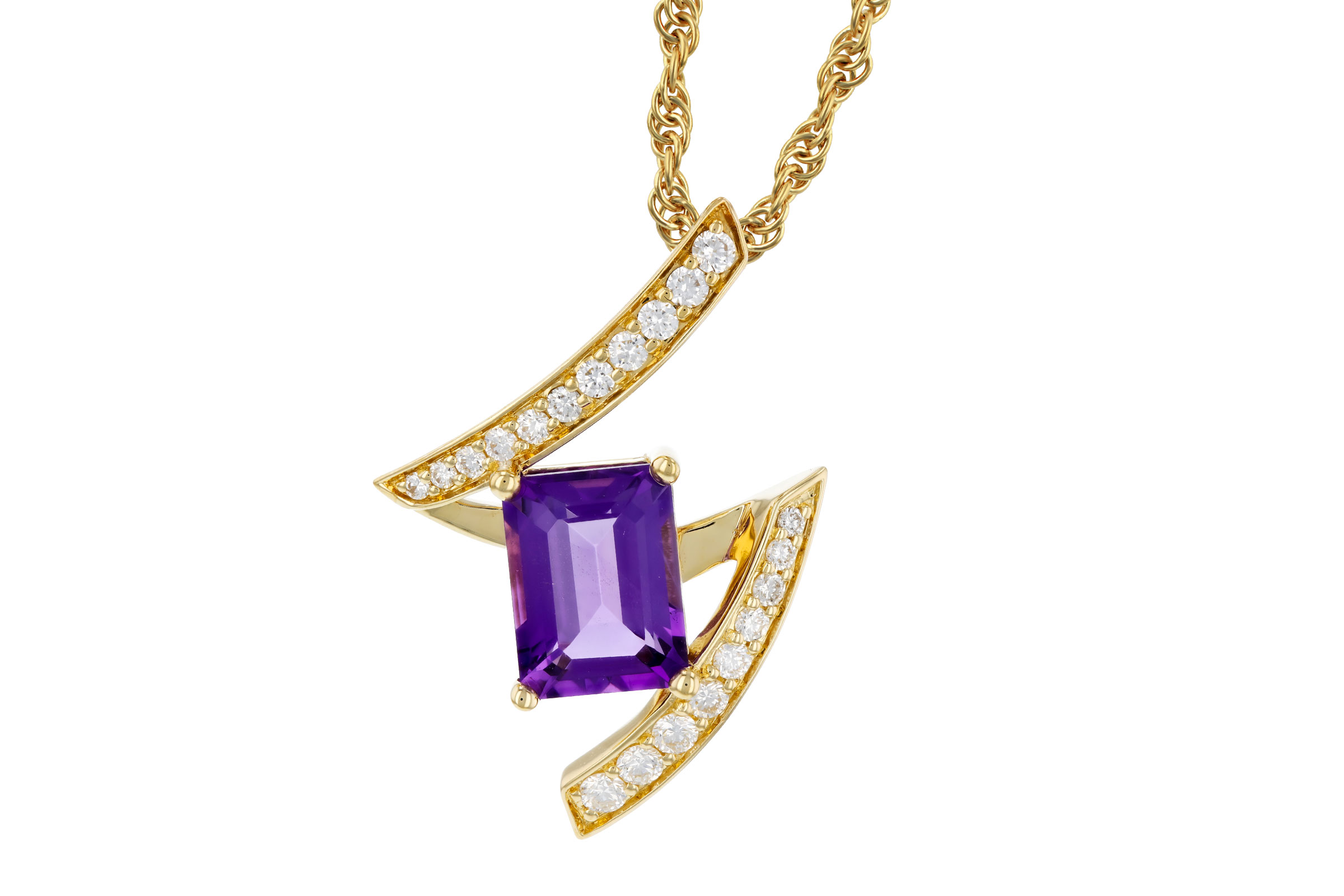 F284-76332: NECKLACE 1.36 AMETHYST 1.56 TGW (8x6MM AMY)