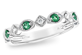 G193-89995: LDS WED RG .15 EMERALD .21 TGW