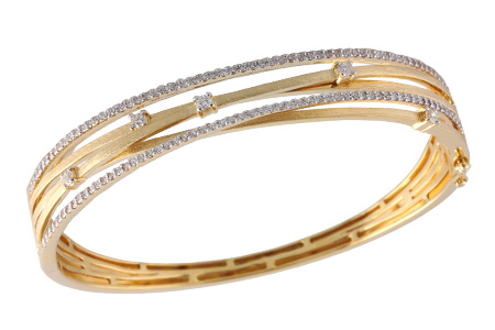 G194-73586: BANGLE BRACELET .91 TW