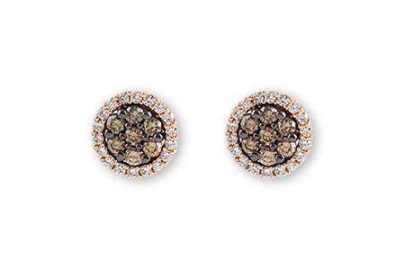 G195-71741: EARR .39 BROWN DIA .64 TW