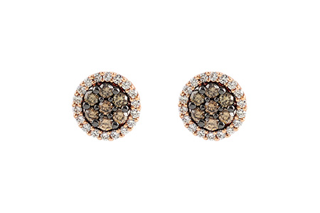 G195-71741: EARR .39 BROWN DIA .64 TW