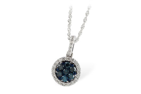 G196-59923: NECK .32 BLUE DIAS .54 TW