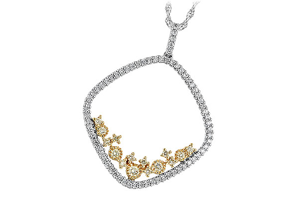 G197-53586: NECK .18 YELLOW DIAS .50 TW