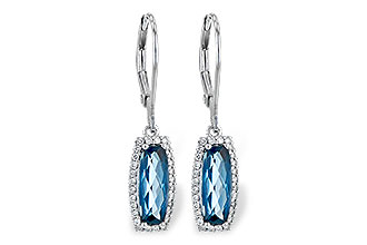 G199-33577: EARR 2.10 LONDON BLUE TOPAZ 2.28 TGW