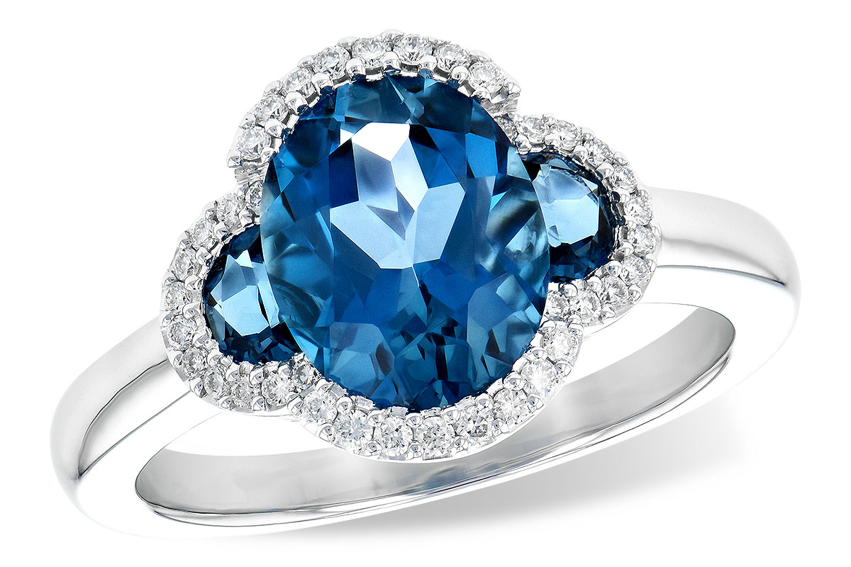 G199-33604: LDS RG 3.04 TW LONDON BLUE TOPAZ 3.20 TGW