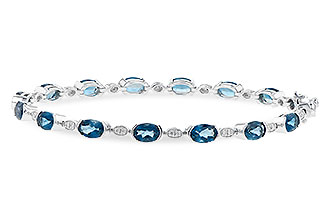 G199-33632: BRACELET 7.20 LONDON BLUE TOPAZ 7.36 TGW